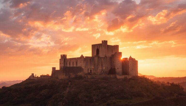 A Castle at Sunset Murcia
