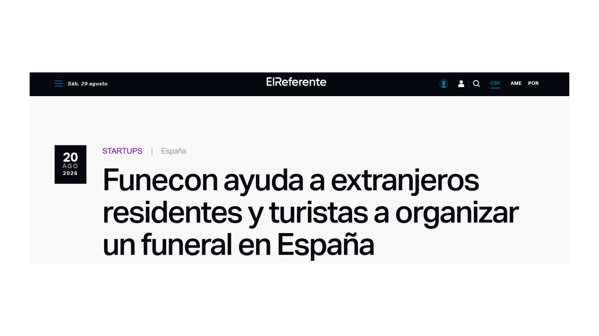 Funecon featured by El Referente